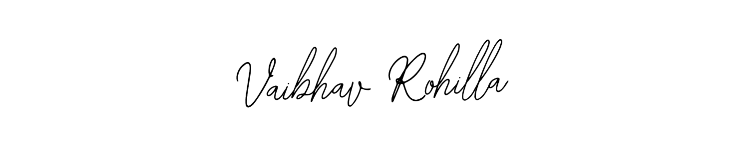 The best way (Bearetta-2O07w) to make a short signature is to pick only two or three words in your name. The name Vaibhav Rohilla include a total of six letters. For converting this name. Vaibhav Rohilla signature style 12 images and pictures png