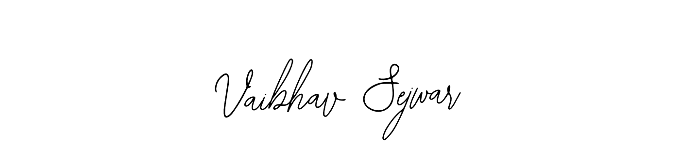 How to make Vaibhav Sejwar name signature. Use Bearetta-2O07w style for creating short signs online. This is the latest handwritten sign. Vaibhav Sejwar signature style 12 images and pictures png