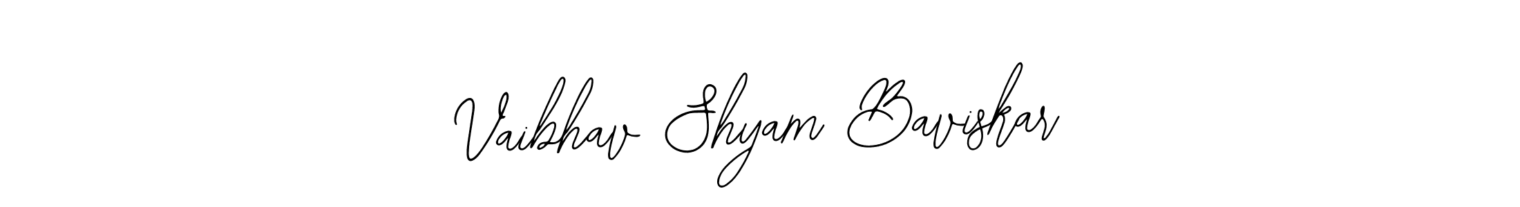 Create a beautiful signature design for name Vaibhav Shyam Baviskar. With this signature (Bearetta-2O07w) fonts, you can make a handwritten signature for free. Vaibhav Shyam Baviskar signature style 12 images and pictures png