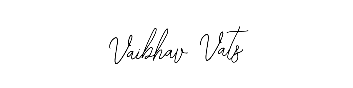 Use a signature maker to create a handwritten signature online. With this signature software, you can design (Bearetta-2O07w) your own signature for name Vaibhav Vats. Vaibhav Vats signature style 12 images and pictures png