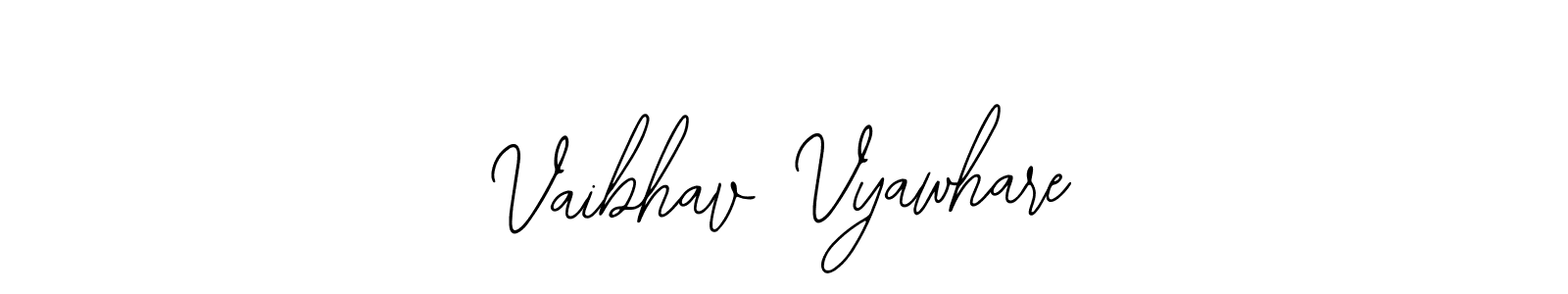 Similarly Bearetta-2O07w is the best handwritten signature design. Signature creator online .You can use it as an online autograph creator for name Vaibhav Vyawhare. Vaibhav Vyawhare signature style 12 images and pictures png