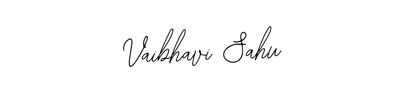 How to make Vaibhavi Sahu name signature. Use Bearetta-2O07w style for creating short signs online. This is the latest handwritten sign. Vaibhavi Sahu signature style 12 images and pictures png