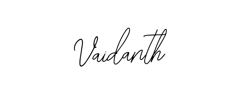 Vaidanth stylish signature style. Best Handwritten Sign (Bearetta-2O07w) for my name. Handwritten Signature Collection Ideas for my name Vaidanth. Vaidanth signature style 12 images and pictures png