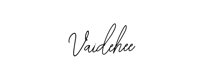 Also we have Vaidehee name is the best signature style. Create professional handwritten signature collection using Bearetta-2O07w autograph style. Vaidehee signature style 12 images and pictures png