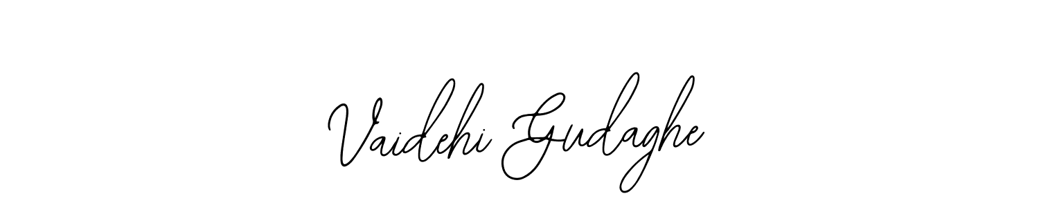 if you are searching for the best signature style for your name Vaidehi Gudaghe. so please give up your signature search. here we have designed multiple signature styles  using Bearetta-2O07w. Vaidehi Gudaghe signature style 12 images and pictures png