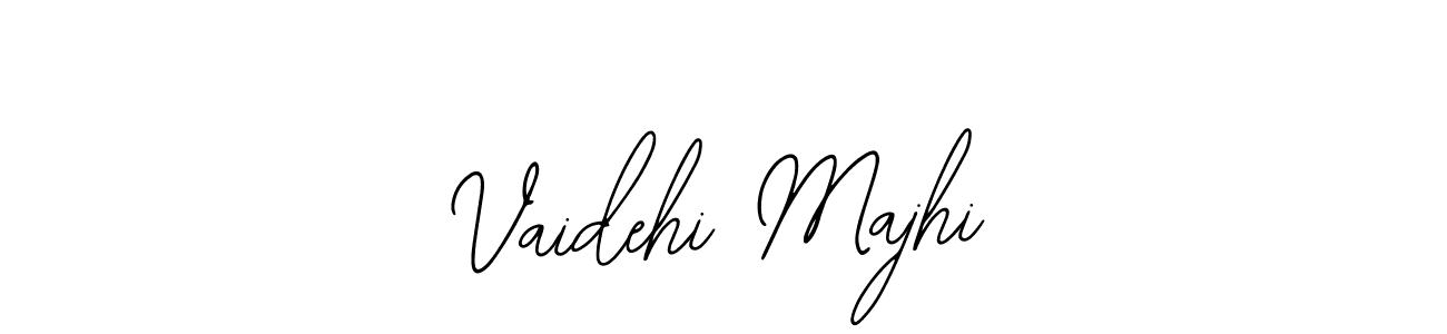 Bearetta-2O07w is a professional signature style that is perfect for those who want to add a touch of class to their signature. It is also a great choice for those who want to make their signature more unique. Get Vaidehi Majhi name to fancy signature for free. Vaidehi Majhi signature style 12 images and pictures png