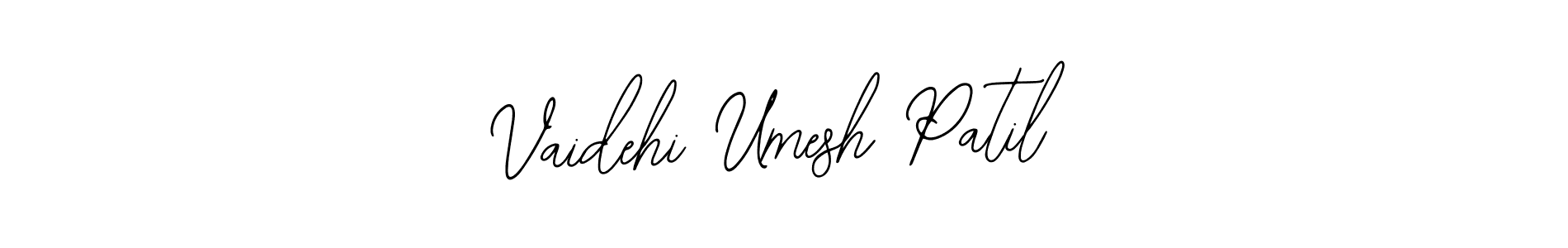 Create a beautiful signature design for name Vaidehi Umesh Patil. With this signature (Bearetta-2O07w) fonts, you can make a handwritten signature for free. Vaidehi Umesh Patil signature style 12 images and pictures png