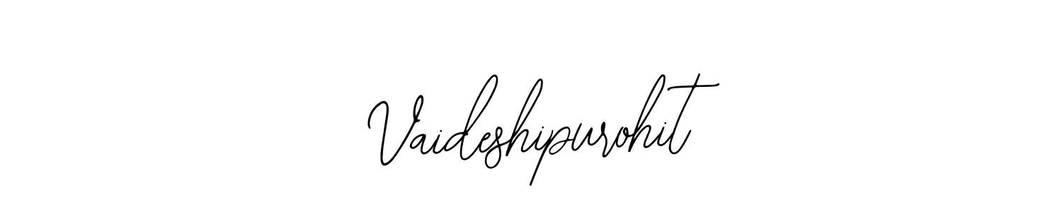 Create a beautiful signature design for name Vaideshipurohit. With this signature (Bearetta-2O07w) fonts, you can make a handwritten signature for free. Vaideshipurohit signature style 12 images and pictures png
