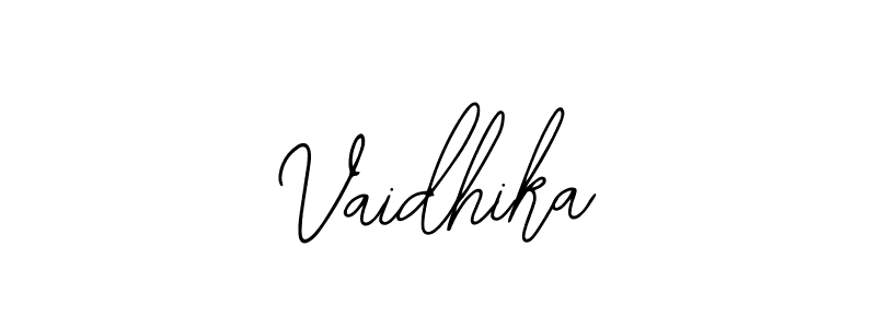How to make Vaidhika name signature. Use Bearetta-2O07w style for creating short signs online. This is the latest handwritten sign. Vaidhika signature style 12 images and pictures png