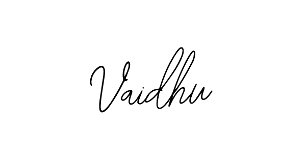 Also we have Vaidhu name is the best signature style. Create professional handwritten signature collection using Bearetta-2O07w autograph style. Vaidhu signature style 12 images and pictures png