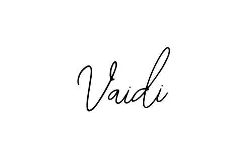 How to make Vaidi name signature. Use Bearetta-2O07w style for creating short signs online. This is the latest handwritten sign. Vaidi signature style 12 images and pictures png