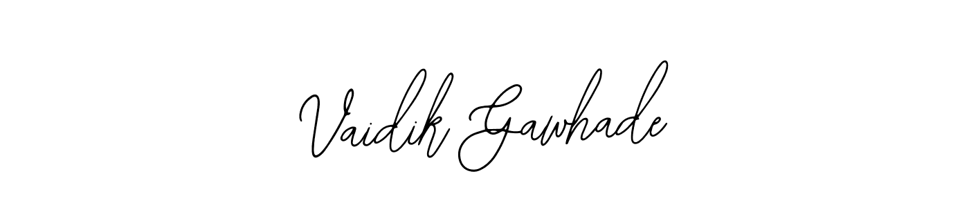 It looks lik you need a new signature style for name Vaidik Gawhade. Design unique handwritten (Bearetta-2O07w) signature with our free signature maker in just a few clicks. Vaidik Gawhade signature style 12 images and pictures png