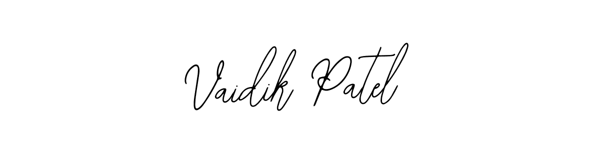 It looks lik you need a new signature style for name Vaidik Patel. Design unique handwritten (Bearetta-2O07w) signature with our free signature maker in just a few clicks. Vaidik Patel signature style 12 images and pictures png