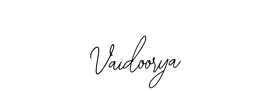 How to make Vaidoorya signature? Bearetta-2O07w is a professional autograph style. Create handwritten signature for Vaidoorya name. Vaidoorya signature style 12 images and pictures png