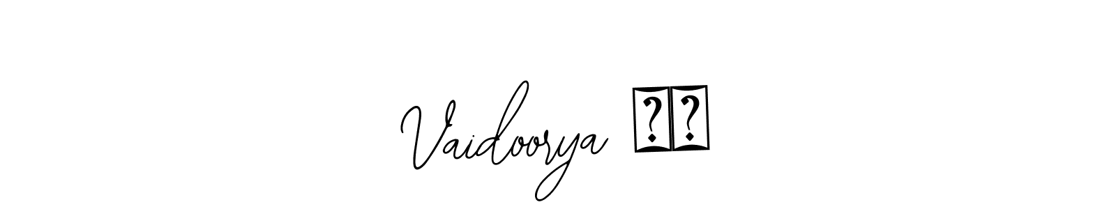 Vaidoorya ❤️ stylish signature style. Best Handwritten Sign (Bearetta-2O07w) for my name. Handwritten Signature Collection Ideas for my name Vaidoorya ❤️. Vaidoorya ❤️ signature style 12 images and pictures png