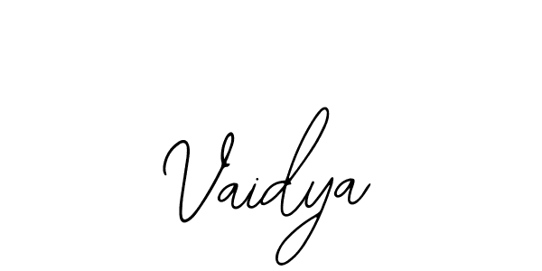 You should practise on your own different ways (Bearetta-2O07w) to write your name (Vaidya) in signature. don't let someone else do it for you. Vaidya signature style 12 images and pictures png