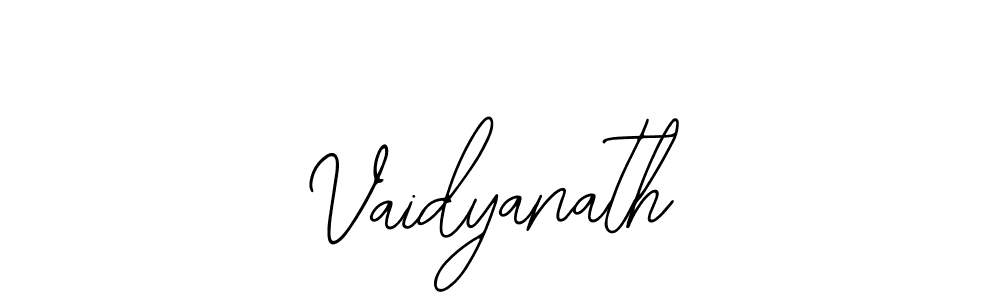 Use a signature maker to create a handwritten signature online. With this signature software, you can design (Bearetta-2O07w) your own signature for name Vaidyanath. Vaidyanath signature style 12 images and pictures png