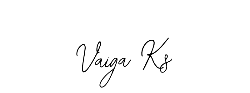 The best way (Bearetta-2O07w) to make a short signature is to pick only two or three words in your name. The name Vaiga Ks include a total of six letters. For converting this name. Vaiga Ks signature style 12 images and pictures png