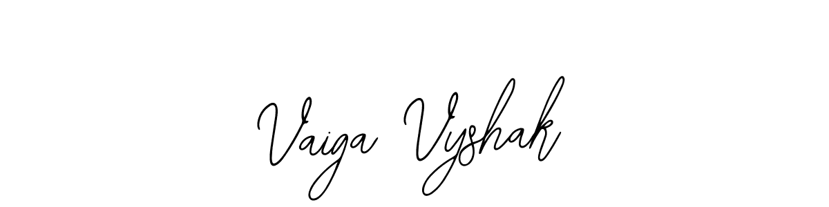 Similarly Bearetta-2O07w is the best handwritten signature design. Signature creator online .You can use it as an online autograph creator for name Vaiga Vyshak. Vaiga Vyshak signature style 12 images and pictures png