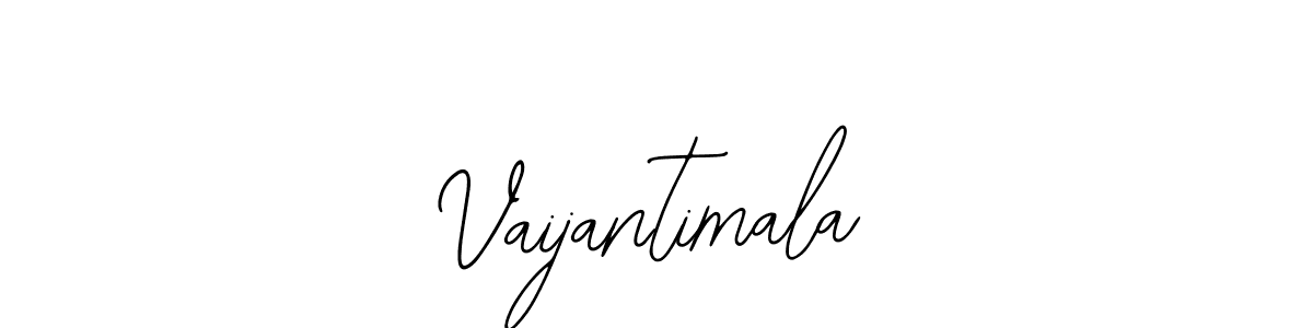 How to make Vaijantimala name signature. Use Bearetta-2O07w style for creating short signs online. This is the latest handwritten sign. Vaijantimala signature style 12 images and pictures png