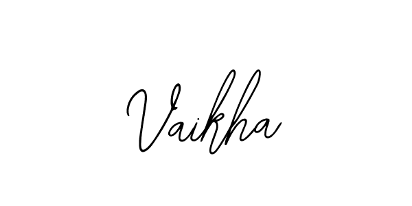You should practise on your own different ways (Bearetta-2O07w) to write your name (Vaikha) in signature. don't let someone else do it for you. Vaikha signature style 12 images and pictures png