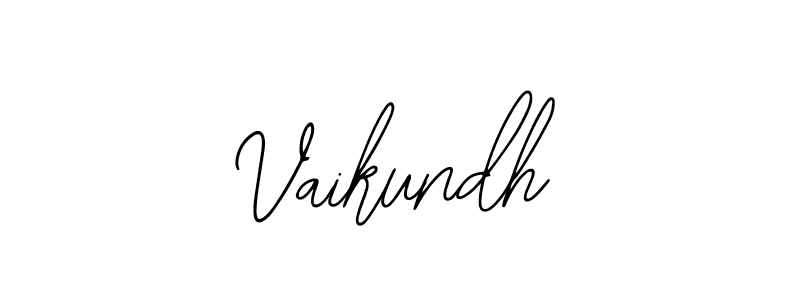 Also we have Vaikundh name is the best signature style. Create professional handwritten signature collection using Bearetta-2O07w autograph style. Vaikundh signature style 12 images and pictures png