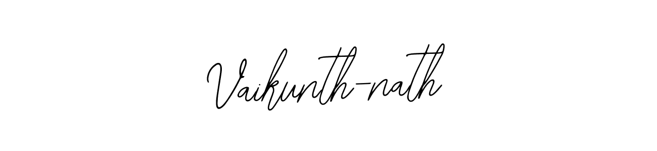 Also You can easily find your signature by using the search form. We will create Vaikunth-nath name handwritten signature images for you free of cost using Bearetta-2O07w sign style. Vaikunth-nath signature style 12 images and pictures png
