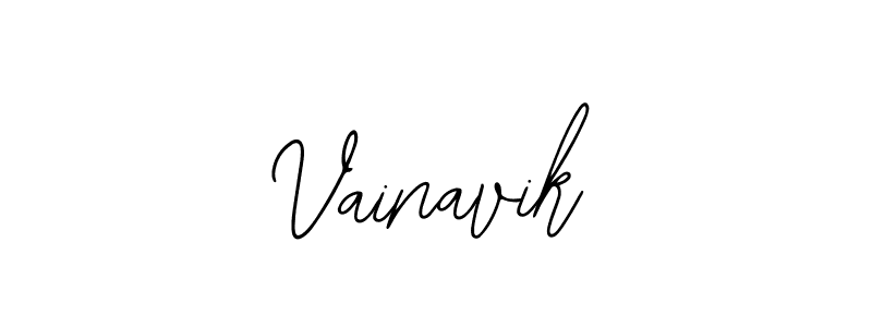 Design your own signature with our free online signature maker. With this signature software, you can create a handwritten (Bearetta-2O07w) signature for name Vainavik. Vainavik signature style 12 images and pictures png