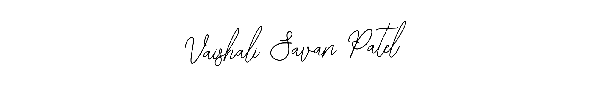 The best way (Bearetta-2O07w) to make a short signature is to pick only two or three words in your name. The name Vaishali Savan Patel include a total of six letters. For converting this name. Vaishali Savan Patel signature style 12 images and pictures png