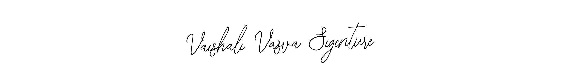 How to make Vaishali Vasva Sigenture name signature. Use Bearetta-2O07w style for creating short signs online. This is the latest handwritten sign. Vaishali Vasva Sigenture signature style 12 images and pictures png