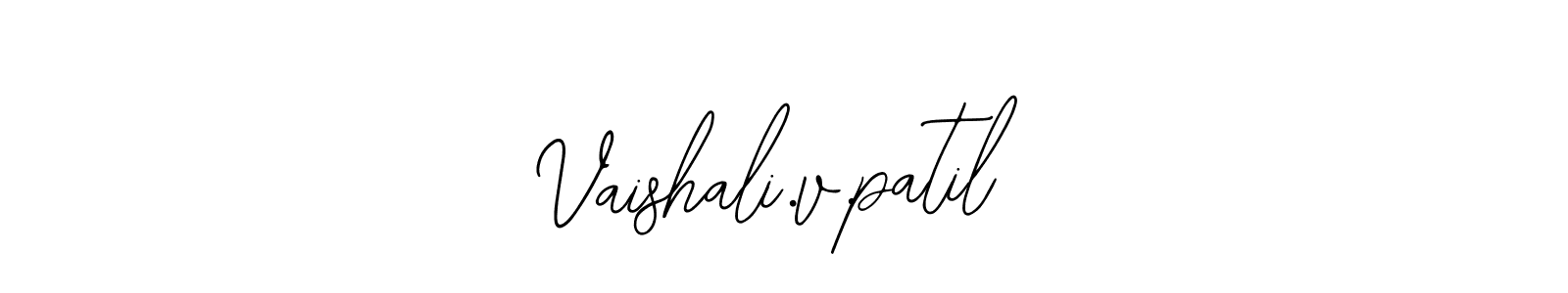 How to make Vaishali.v.patil name signature. Use Bearetta-2O07w style for creating short signs online. This is the latest handwritten sign. Vaishali.v.patil signature style 12 images and pictures png