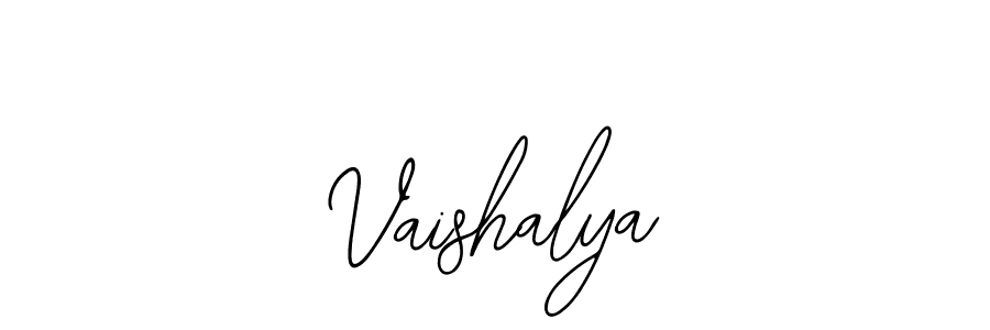 How to make Vaishalya name signature. Use Bearetta-2O07w style for creating short signs online. This is the latest handwritten sign. Vaishalya signature style 12 images and pictures png