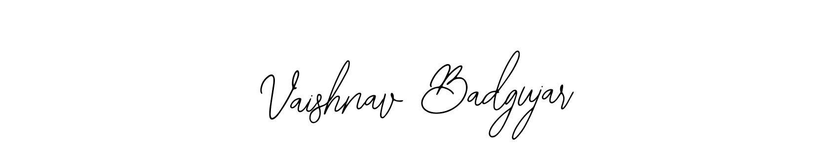 Also we have Vaishnav Badgujar name is the best signature style. Create professional handwritten signature collection using Bearetta-2O07w autograph style. Vaishnav Badgujar signature style 12 images and pictures png