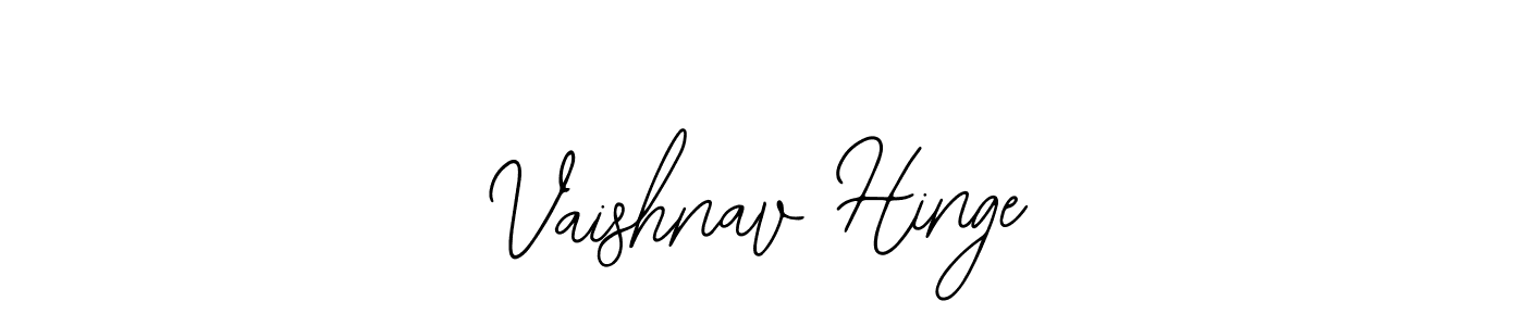 It looks lik you need a new signature style for name Vaishnav Hinge. Design unique handwritten (Bearetta-2O07w) signature with our free signature maker in just a few clicks. Vaishnav Hinge signature style 12 images and pictures png