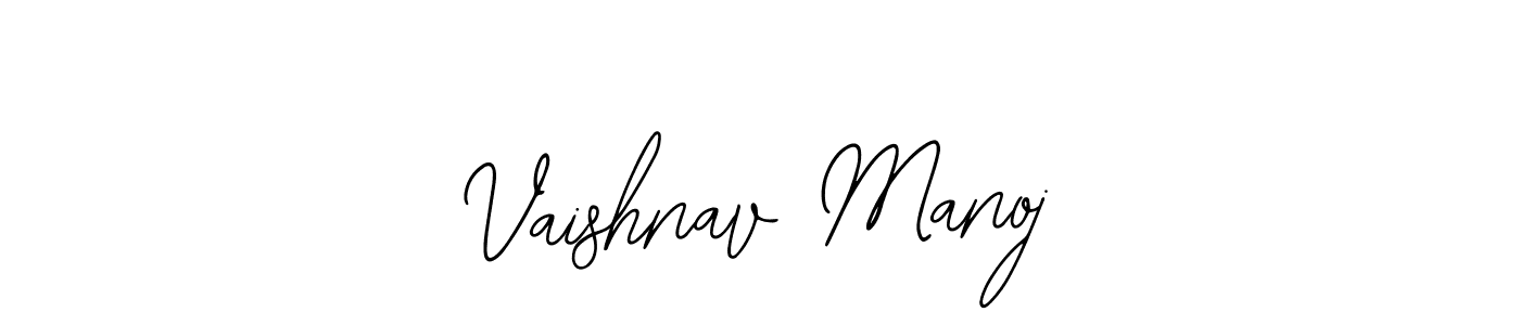 How to Draw Vaishnav Manoj signature style? Bearetta-2O07w is a latest design signature styles for name Vaishnav Manoj. Vaishnav Manoj signature style 12 images and pictures png