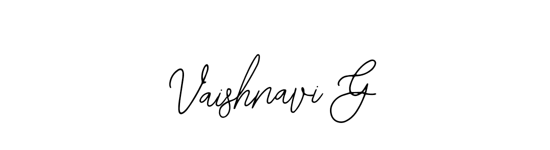 if you are searching for the best signature style for your name Vaishnavi G. so please give up your signature search. here we have designed multiple signature styles  using Bearetta-2O07w. Vaishnavi G signature style 12 images and pictures png