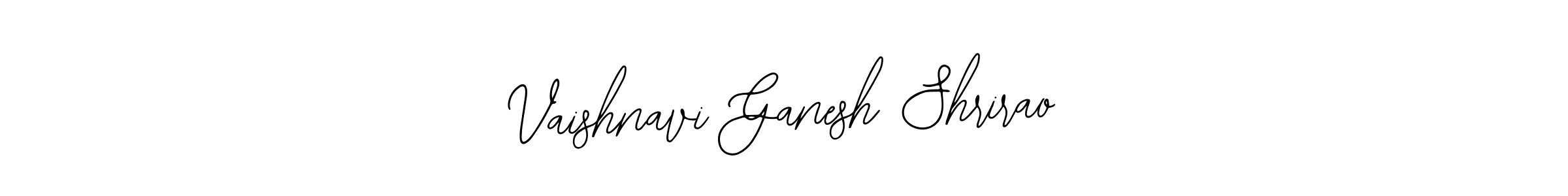 The best way (Bearetta-2O07w) to make a short signature is to pick only two or three words in your name. The name Vaishnavi Ganesh Shrirao include a total of six letters. For converting this name. Vaishnavi Ganesh Shrirao signature style 12 images and pictures png