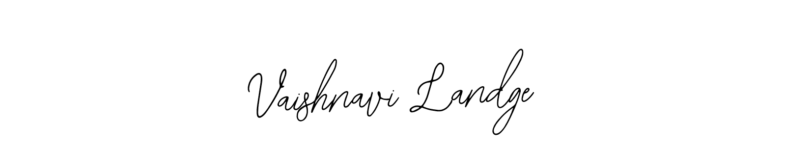 Design your own signature with our free online signature maker. With this signature software, you can create a handwritten (Bearetta-2O07w) signature for name Vaishnavi Landge. Vaishnavi Landge signature style 12 images and pictures png