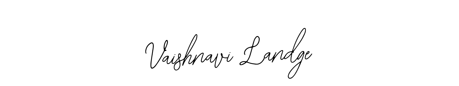 Design your own signature with our free online signature maker. With this signature software, you can create a handwritten (Bearetta-2O07w) signature for name Vaishnavi Landge. Vaishnavi Landge signature style 12 images and pictures png