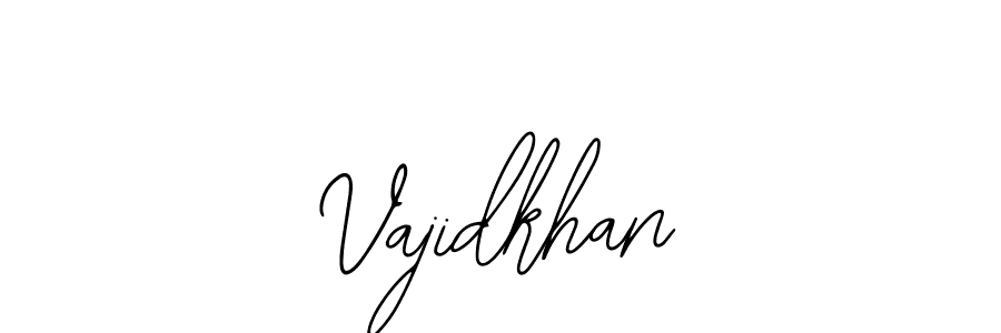 Similarly Bearetta-2O07w is the best handwritten signature design. Signature creator online .You can use it as an online autograph creator for name Vajidkhan. Vajidkhan signature style 12 images and pictures png