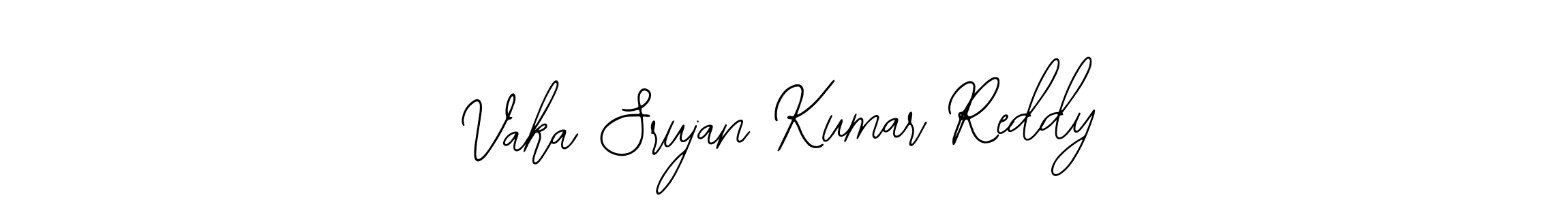 Make a beautiful signature design for name Vaka Srujan Kumar Reddy. With this signature (Bearetta-2O07w) style, you can create a handwritten signature for free. Vaka Srujan Kumar Reddy signature style 12 images and pictures png