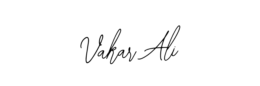 Design your own signature with our free online signature maker. With this signature software, you can create a handwritten (Bearetta-2O07w) signature for name Vakar Ali. Vakar Ali signature style 12 images and pictures png