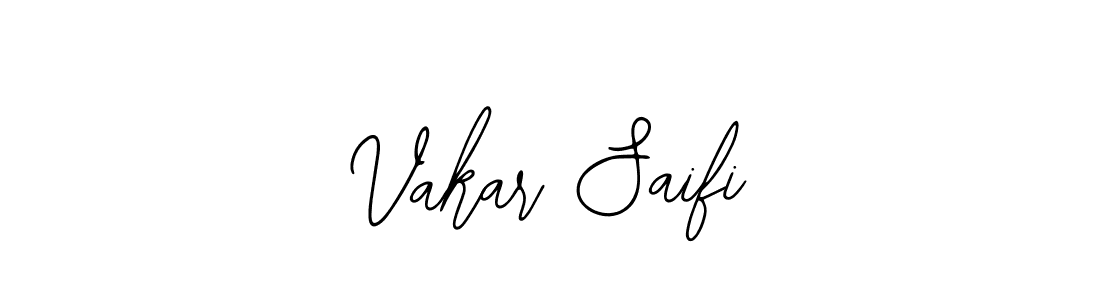 It looks lik you need a new signature style for name Vakar Saifi. Design unique handwritten (Bearetta-2O07w) signature with our free signature maker in just a few clicks. Vakar Saifi signature style 12 images and pictures png