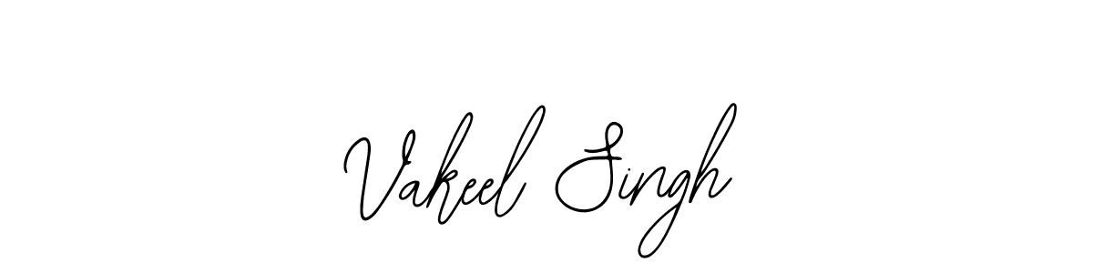 if you are searching for the best signature style for your name Vakeel Singh. so please give up your signature search. here we have designed multiple signature styles  using Bearetta-2O07w. Vakeel Singh signature style 12 images and pictures png