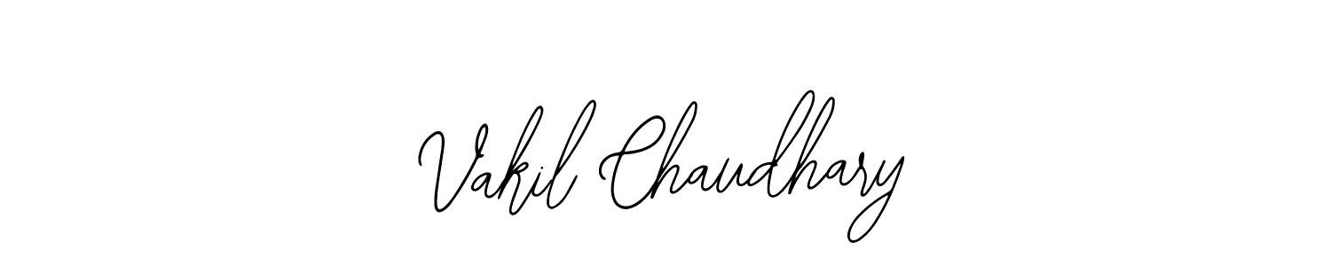 if you are searching for the best signature style for your name Vakil Chaudhary. so please give up your signature search. here we have designed multiple signature styles  using Bearetta-2O07w. Vakil Chaudhary signature style 12 images and pictures png