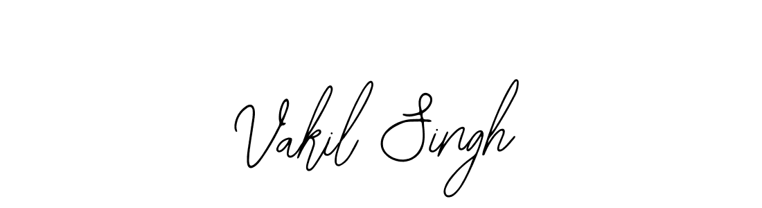 if you are searching for the best signature style for your name Vakil Singh. so please give up your signature search. here we have designed multiple signature styles  using Bearetta-2O07w. Vakil Singh signature style 12 images and pictures png