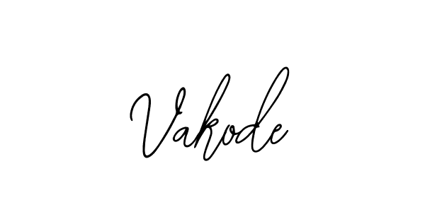 Design your own signature with our free online signature maker. With this signature software, you can create a handwritten (Bearetta-2O07w) signature for name Vakode. Vakode signature style 12 images and pictures png