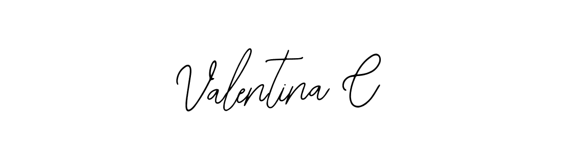 Use a signature maker to create a handwritten signature online. With this signature software, you can design (Bearetta-2O07w) your own signature for name Valentina C. Valentina C signature style 12 images and pictures png