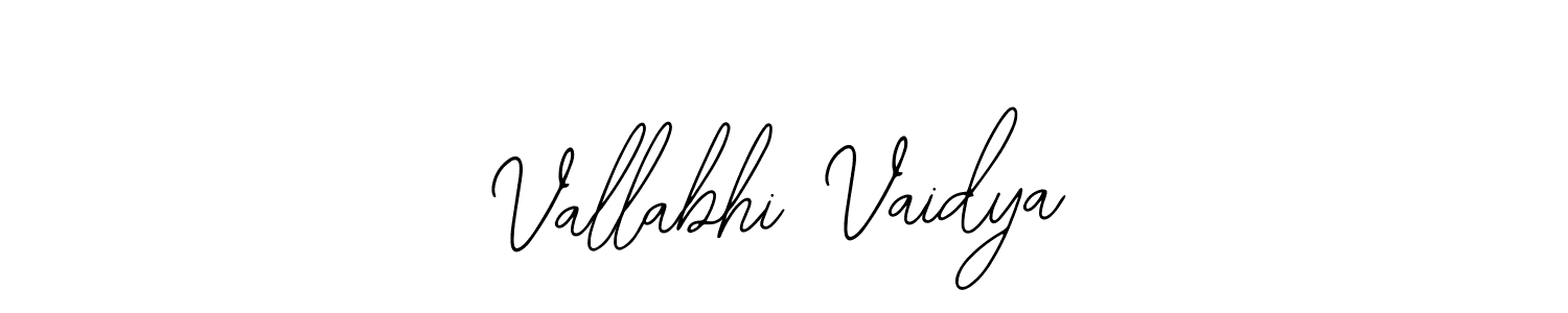It looks lik you need a new signature style for name Vallabhi Vaidya. Design unique handwritten (Bearetta-2O07w) signature with our free signature maker in just a few clicks. Vallabhi Vaidya signature style 12 images and pictures png
