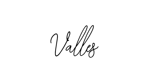 How to make Valles signature? Bearetta-2O07w is a professional autograph style. Create handwritten signature for Valles name. Valles signature style 12 images and pictures png